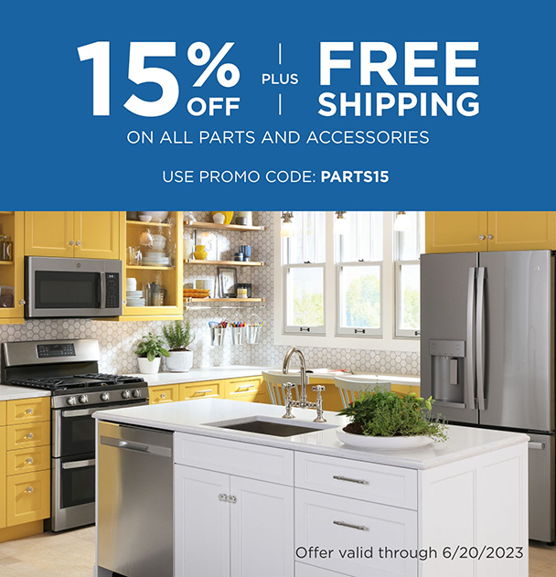 15% off all parts and accessories + FREE SHIPPING. Use promo code: PARTS15. Offer valid through 6/20/2023