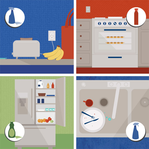 6 Places to Clean More Often Infographic