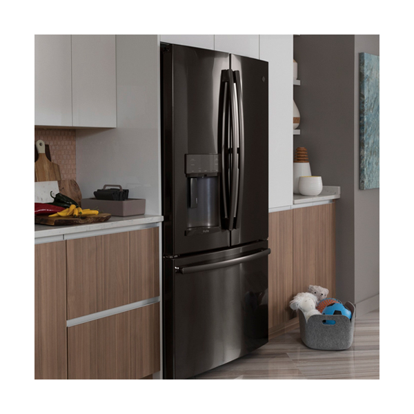 Black Stainless Steel Premium Appliance Finish refrigerator