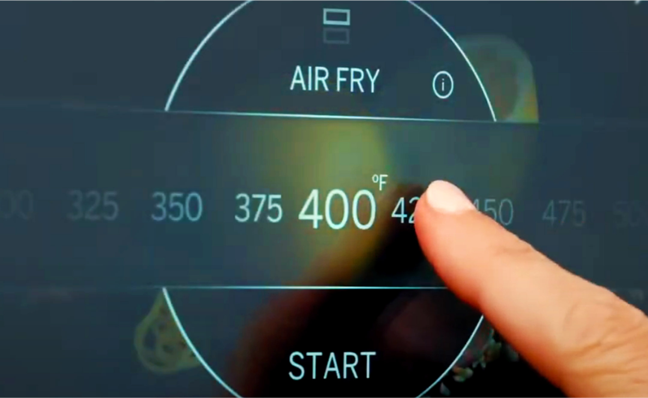 Air Fry Touch Control Panel